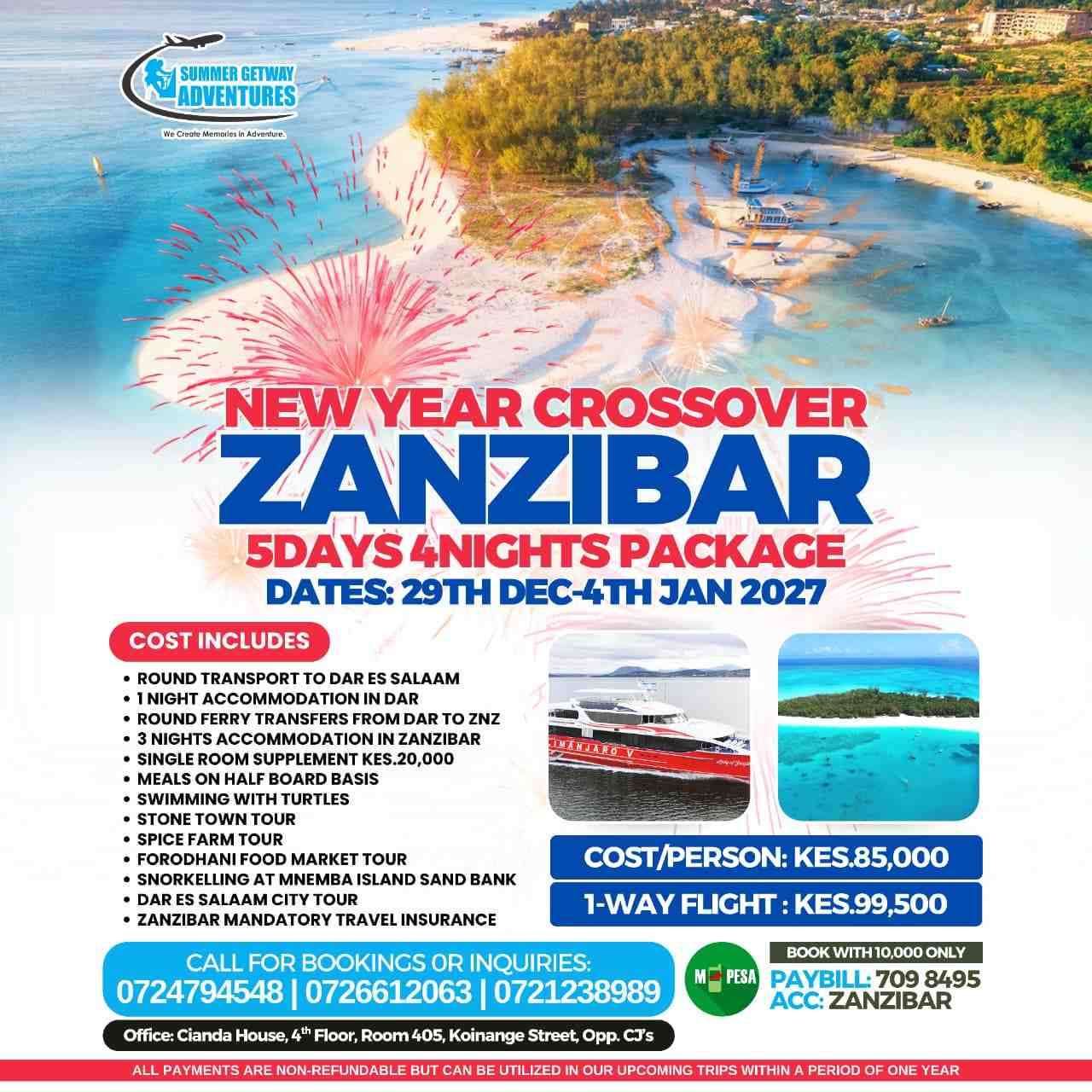 New Year Cross Over Zanzibar 5 Days 4 Nights image