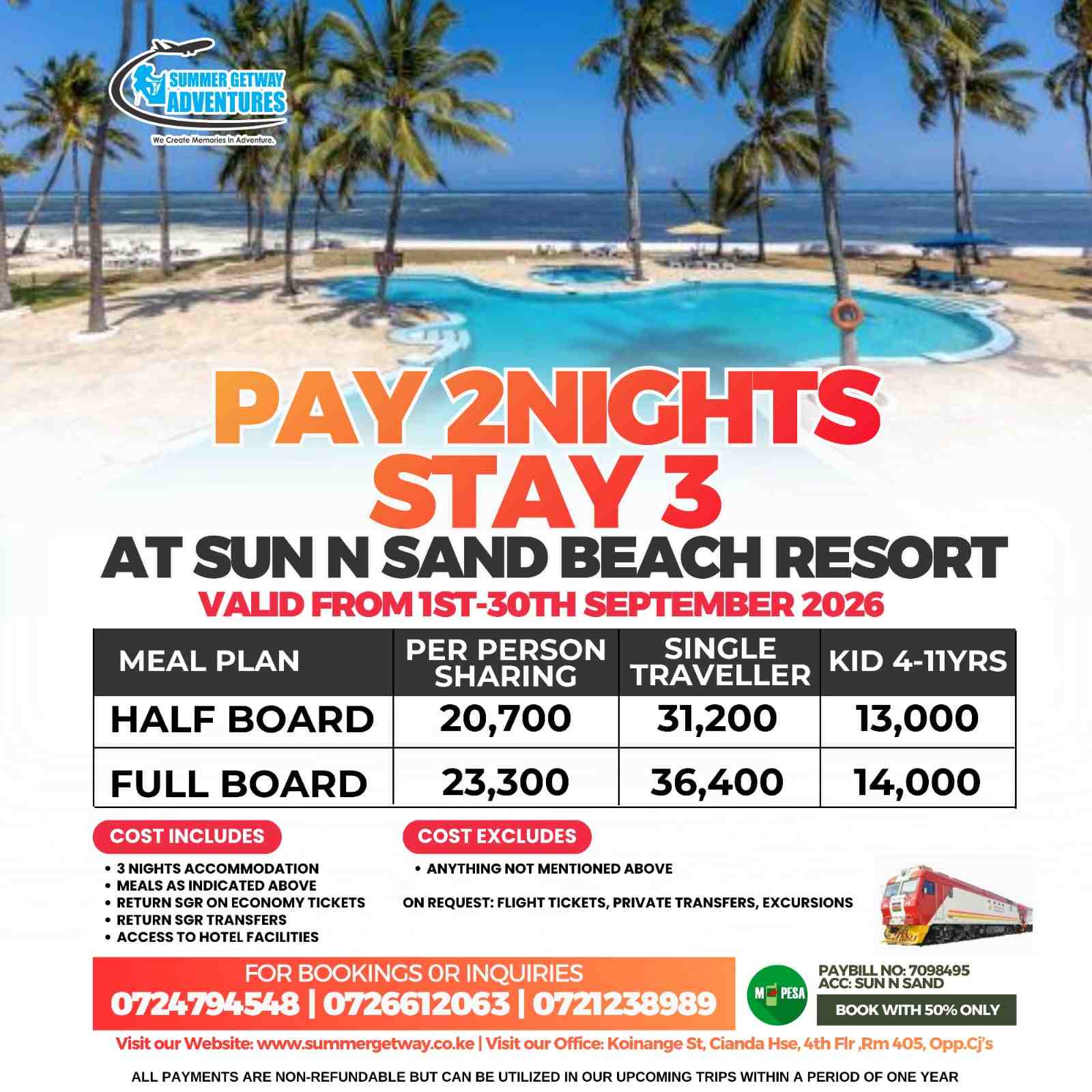 Pay 2 Nights Stay 3 Sun & Sand Beach Resort image