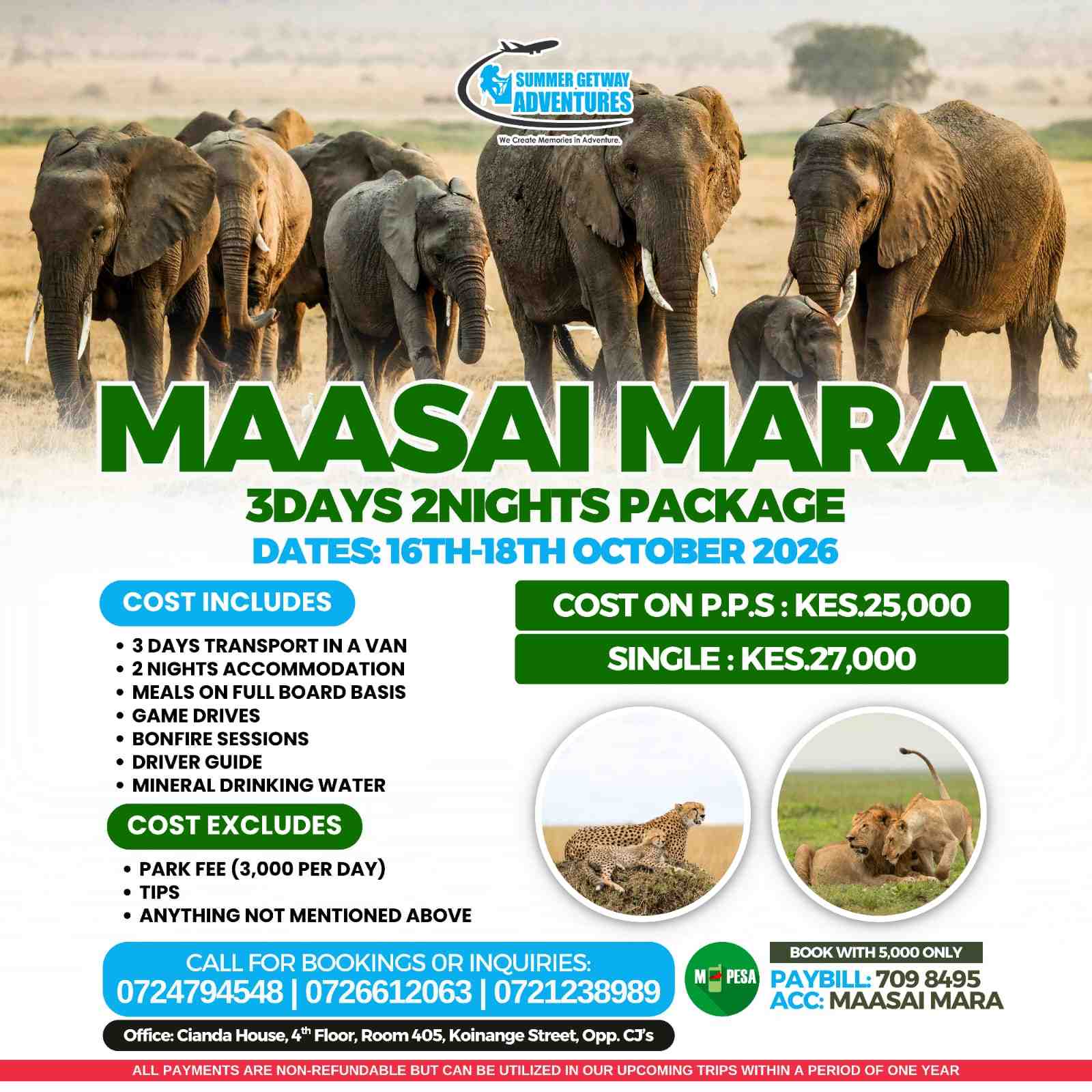 Maasai Mara 3 Days 2 Nights image