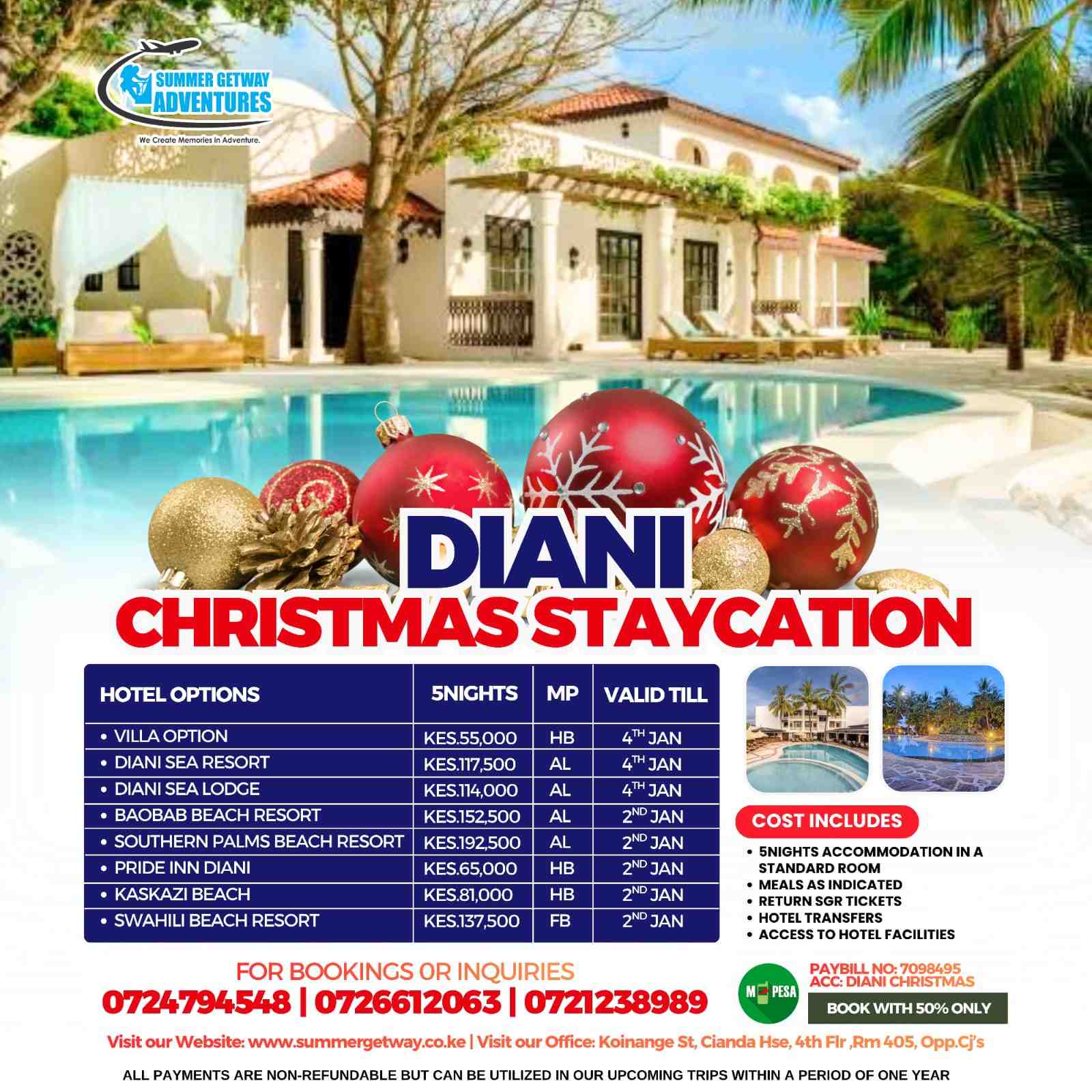 Diani Christmas Staycations image